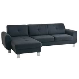 DAMHALE sofa v/chaise svart